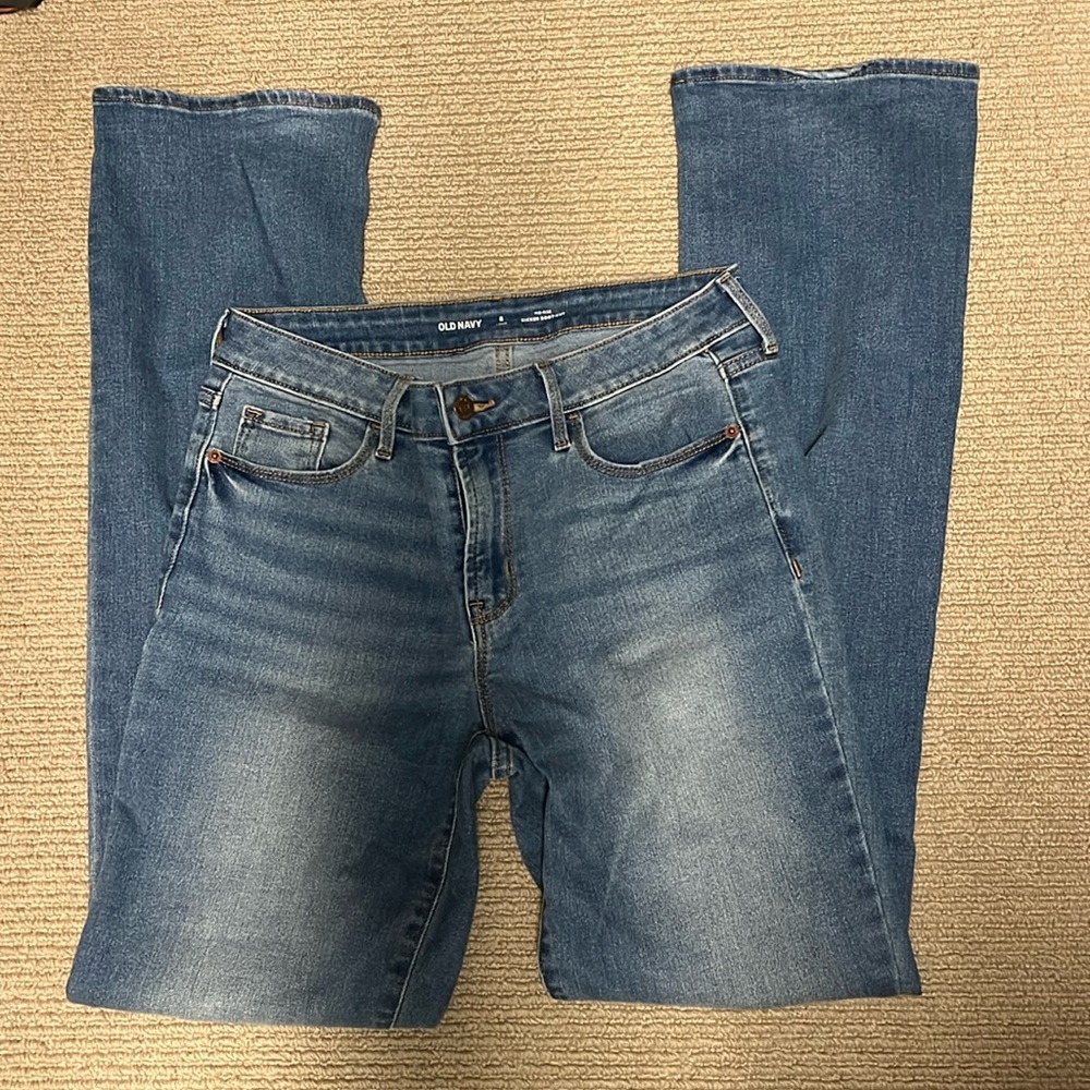 Old Navy Mid rise kicker bootcut jeans